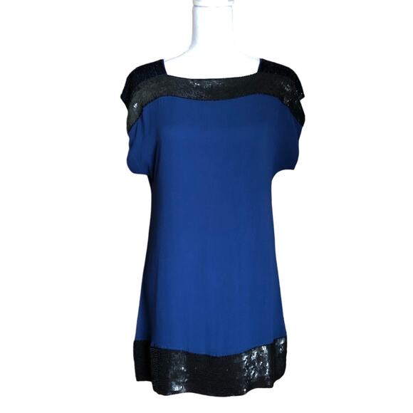 NWT-French Connection Beaded Shift Dress-Size 6 - Picture 1 of 14